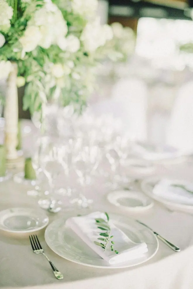 A tablescape for a wedding