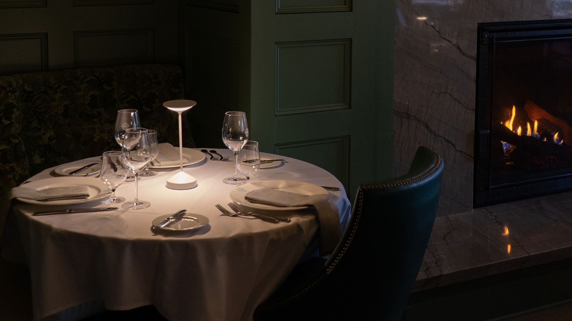 The Dining Room Table at The Lake Estate